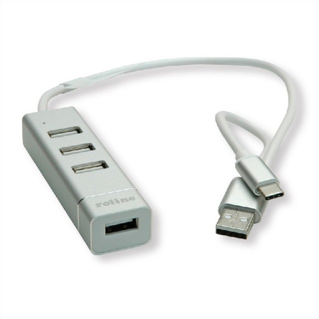 Računarske periferije i oprema - ROTRONIC ROLINE USB 2.0 NOTEBOOK HUB 4PORTS TYPE A+C KONEKCIJA - Avalon ltd